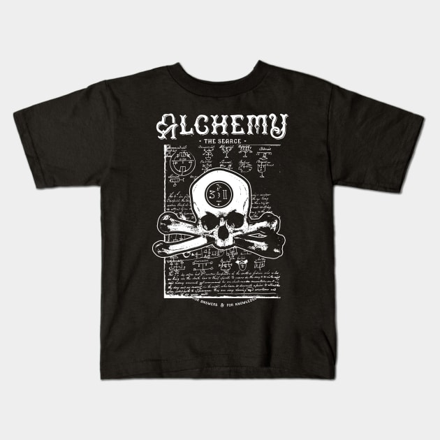 Alchemy In Search of Truth Occult Kids T-Shirt by Esoteric Origins